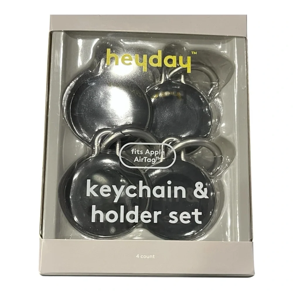 Apple AirTag‎ 4pk Silicone Keychain - heyday Black